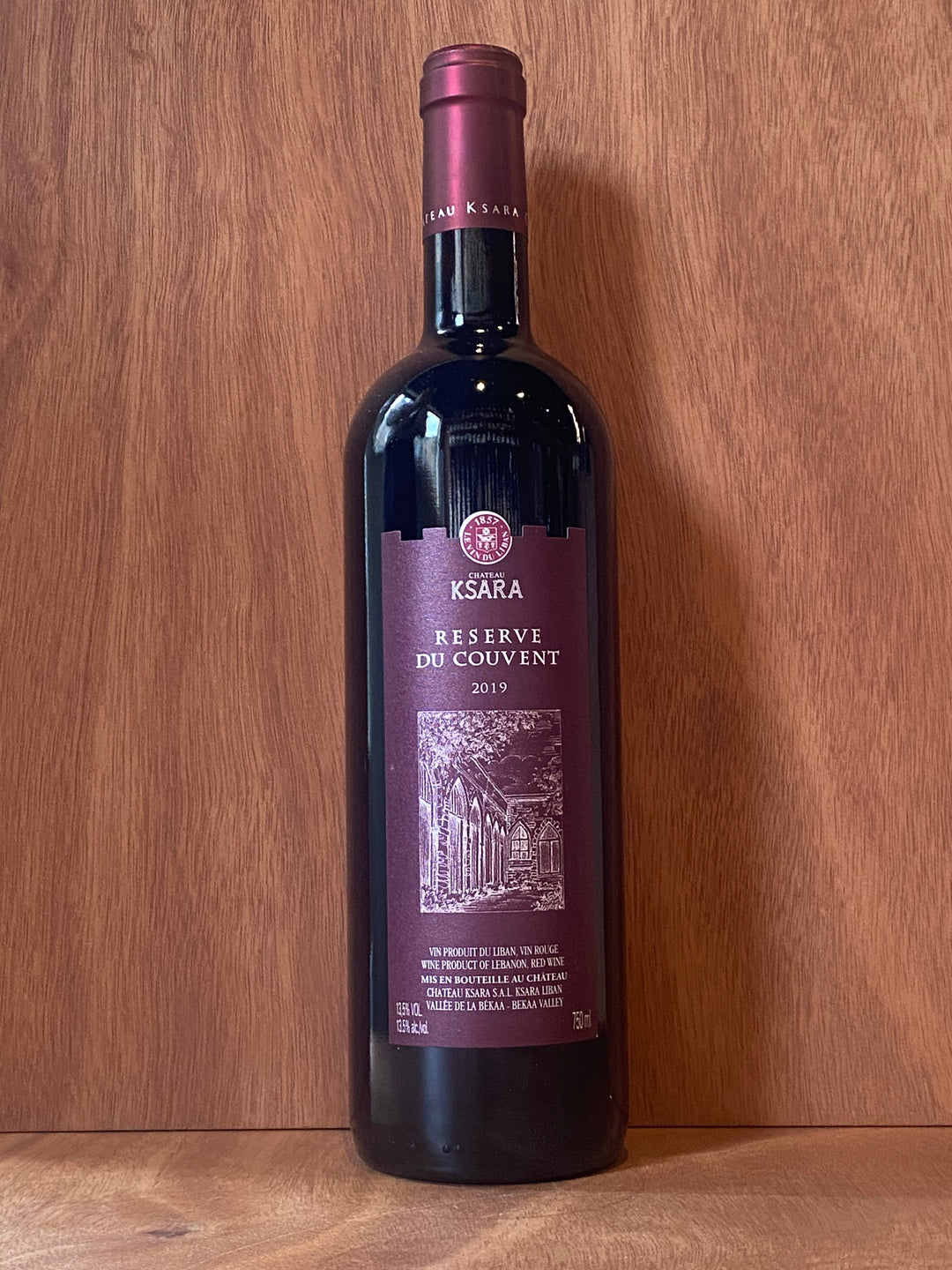 Syrah/Cabernet Sauvignon Blend, Reserve Du Couvent, Chateau Ksara, Bekaa Valley, Lebanon, 2019